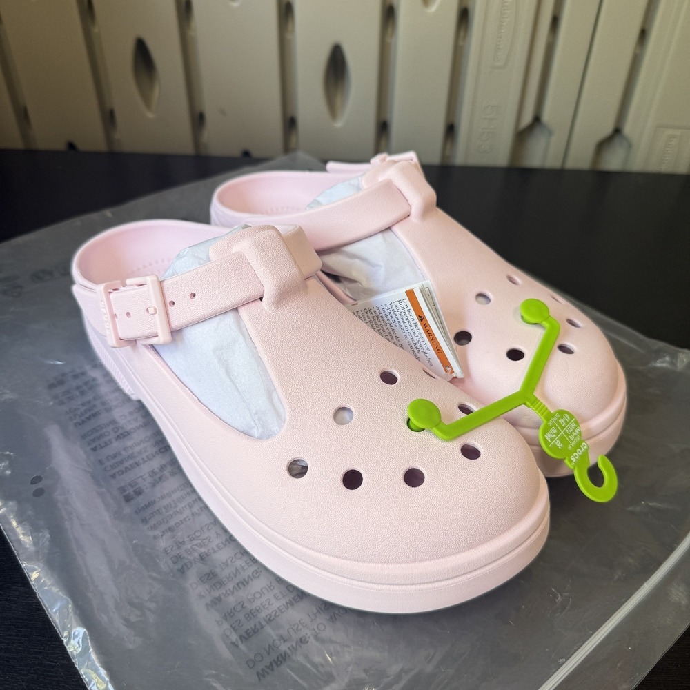 Crocs Classic Mary Jane Clog Pink Women's Sandals Shoes Size 10
